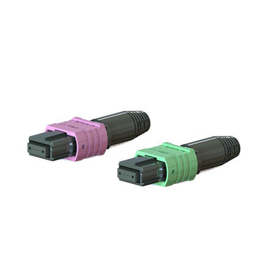 Buon prezzo FTTH Mini Housing MPO Connector 5.0mm round boot 12 24 core OM3 fibre di connettore in linea