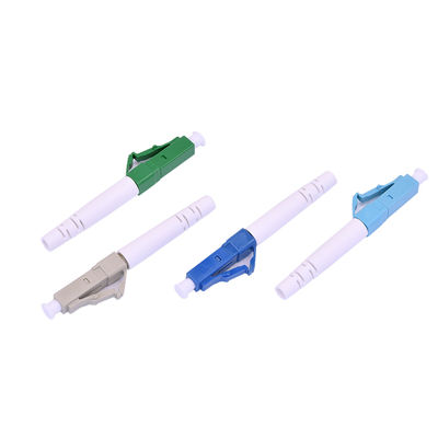Buon prezzo 0.9mm Single Mode Simplex Fiber Optic LC Connector Kit PEI Materiali a bassa perdita di inserimento in linea