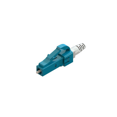 Buon prezzo LC/Upc 0,9 Kit di connettore a fibra ottica in modalità singola Simplex azzurro angolo destro in linea