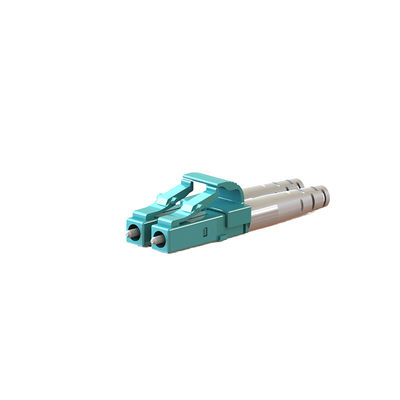Fibra ottica LC connettore duplex Plastica / alloggiamento in metallo con stivale diverso