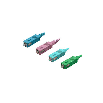 Buon prezzo Connettore SC a fibra multi-modo mono-modo in kit terminali multicolori in linea