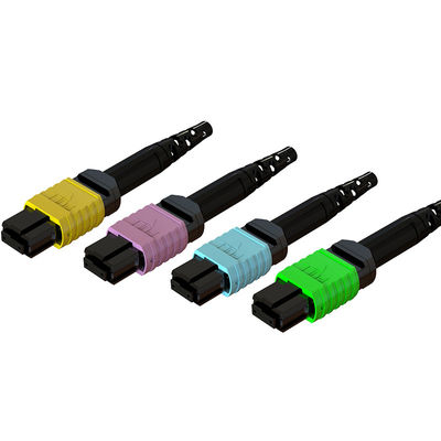 Low Insertion Loss MPO Fiber Optic Connector 3.0 60mm 12/16/24 Core maschio femmina