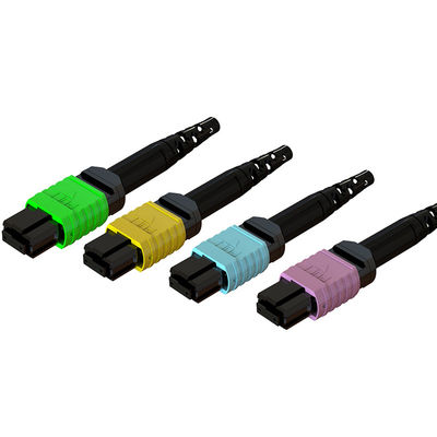 Stabilità ad alta temperatura MPO Fiber Patch Cord Connector per la comunicazione in fibra