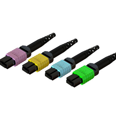 3.0mm 24 Core MPO Fiber Optic Connector per parti di comunicazione in fibra