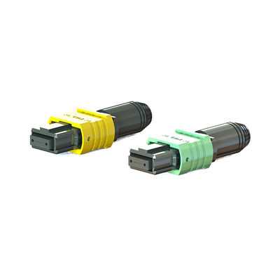 Mini MPO connettore a fibra ottica 36mm Lunghezza 12/16/24 Core Opzioni maschile / femminile