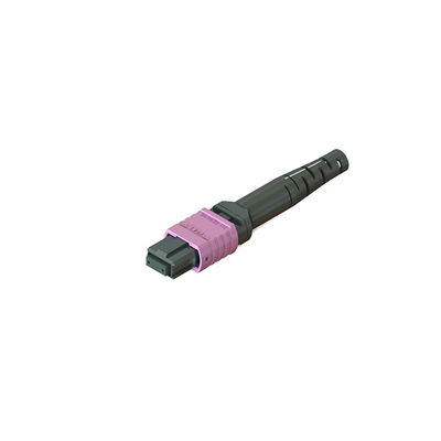 Connettore in fibra MPO con corpi e stivali di ferrule di diversi materiali