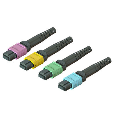Quick Connect MPO Fiber Optic Connector 3.5 60mm 12 16 24 Core con APC UPC