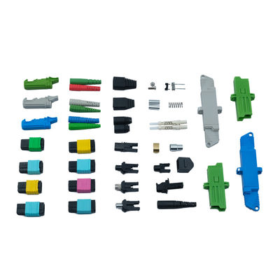 Buon prezzo 12 / 16 / 24 Core MPO Patch Cord Connector Multimode Fiber Optical Cable Connector in linea